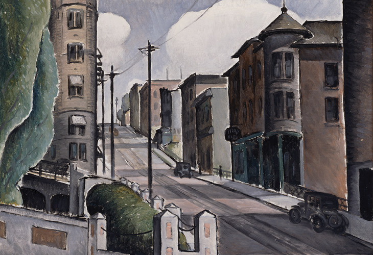 Kenjiro Nomura American (born in Japan), 1896-1956, Street (detail), ca. 1932