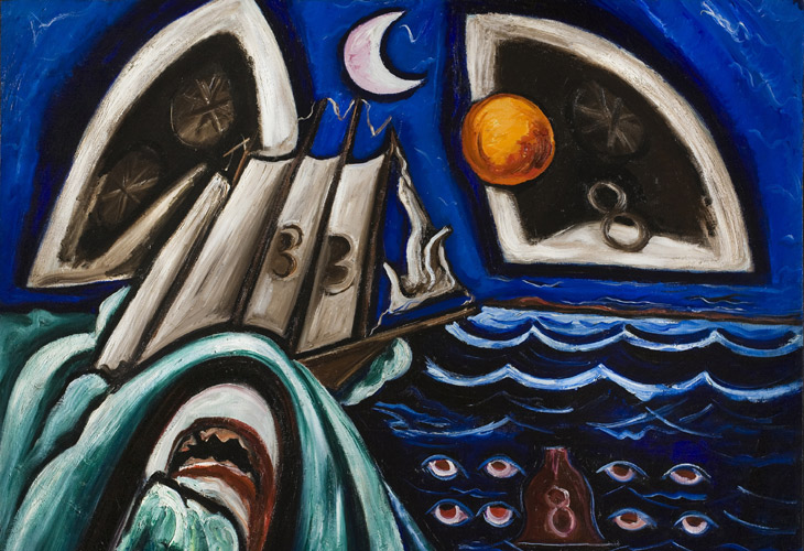 Marsden Hartley, Eight Bells Folly: Memorial to Hart Crane (detail), 1933