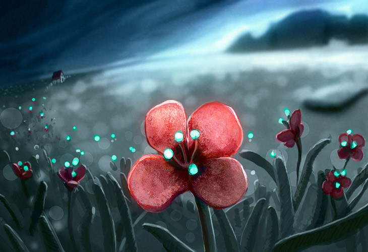 Jenova Chen, Flower in the Night (detail)