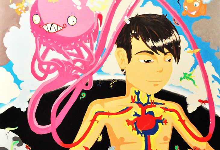 Julian Peña, Self - Portrait: Nirvana (detail), 2010